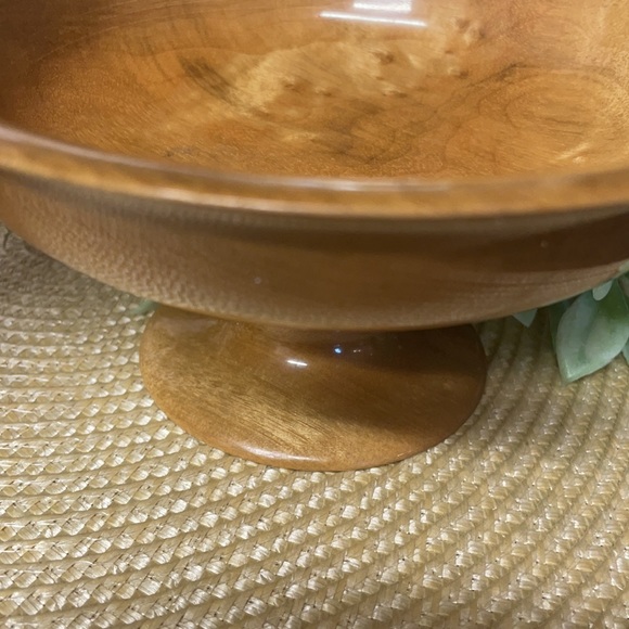 Vintage Myrtle wood Pedestal Bowls Set - EUC - Picture 11 of 11